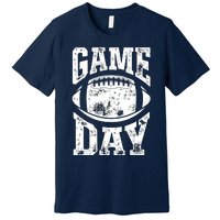 Game Day Football Season Funny Team Sports Vintage Premium T-Shirt