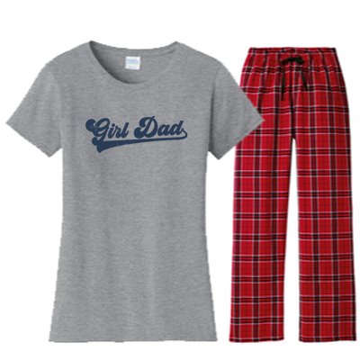 Girl Dad Funny Women's Flannel Pajama Set