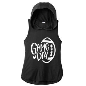 Game Day Football Season Funny Team Sports Ladies PosiCharge Tri-Blend Wicking Draft Hoodie Tank