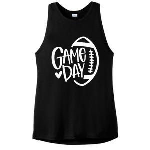 Game Day Football Season Funny Team Sports Ladies PosiCharge Tri-Blend Wicking Tank