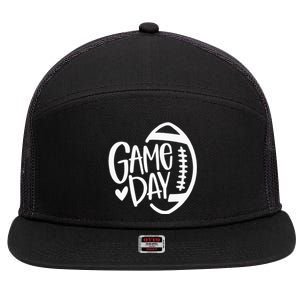 Game Day Football Season Funny Team Sports 7 Panel Mesh Trucker Snapback Hat