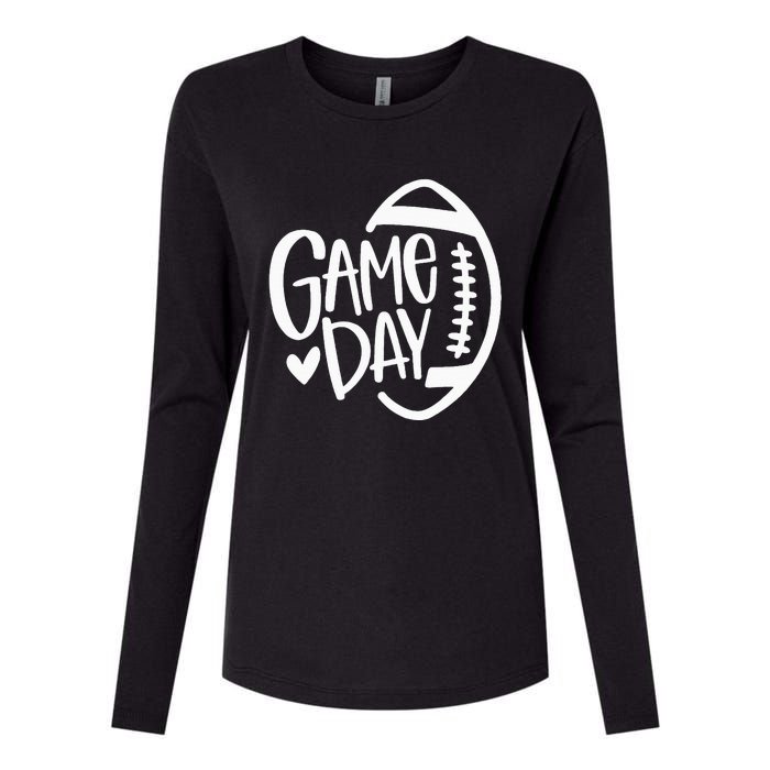 Game Day Football Season Funny Team Sports Womens Cotton Relaxed Long Sleeve T-Shirt