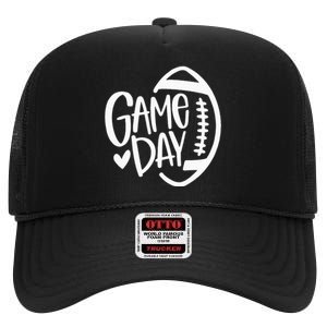 Game Day Football Season Funny Team Sports High Crown Mesh Back Trucker Hat