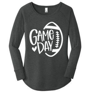 Game Day Football Season Funny Team Sports Women's Perfect Tri Tunic Long Sleeve Shirt