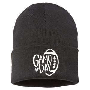 Game Day Football Season Funny Team Sports Sustainable Knit Beanie