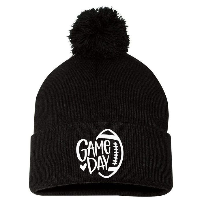 Game Day Football Season Funny Team Sports Pom Pom 12in Knit Beanie