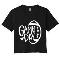 Game Day Football Season Funny Team Sports Women's Crop Top Tee