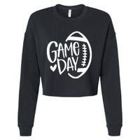 Game Day Football Season Funny Team Sports Cropped Pullover Crew