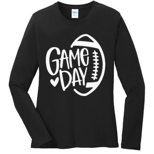 Game Day Football Season Funny Team Sports Ladies Long Sleeve Shirt