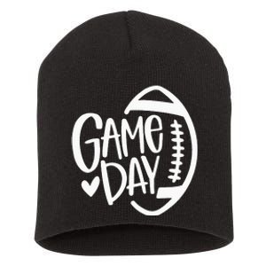 Game Day Football Season Funny Team Sports Short Acrylic Beanie