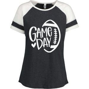 Game Day Football Season Funny Team Sports Enza Ladies Jersey Colorblock Tee