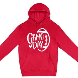 Game Day Football Season Funny Team Sports Premium Pullover Hoodie