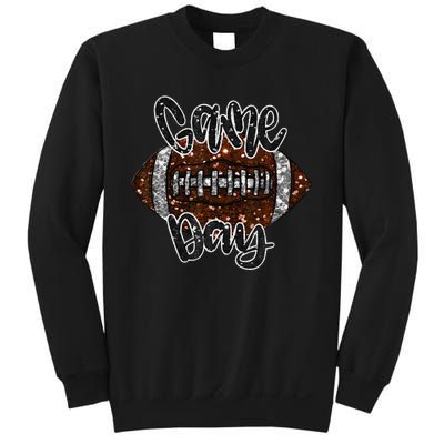 Game Day Football Bling Bling Football Lover Fall Autumn Gift Sweatshirt