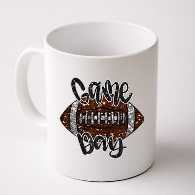 Game Day Football Bling Bling Football Lover Fall Autumn Gift Coffee Mug