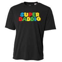 Gamer Daddio Funny Super Dad Funny Fathers From Wife Cooling Performance Crew T-Shirt