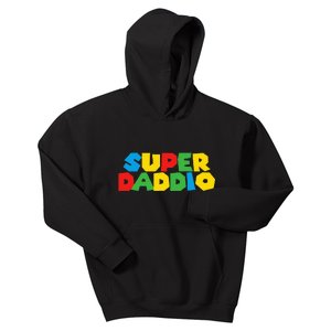 Gamer Daddio Funny Super Dad Funny Fathers From Wife Kids Hoodie