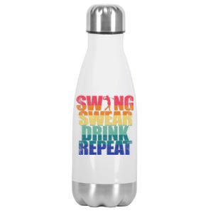 Golfer Dad Funny Golf Outing Gift For Dad Father's Day Stainless Steel Insulated Water Bottle