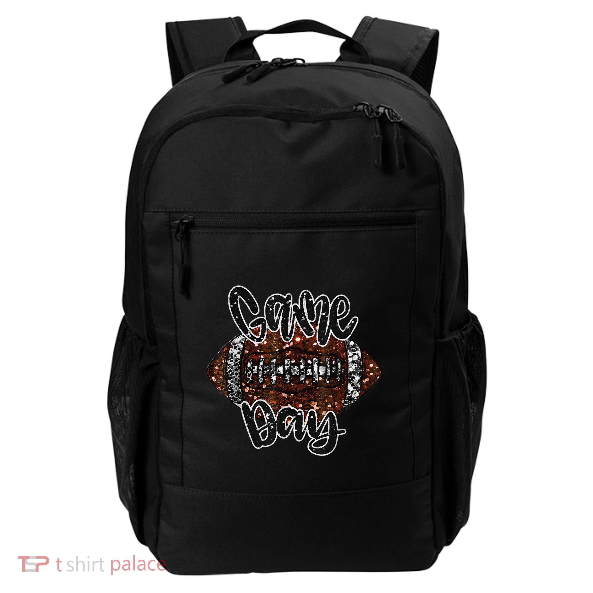 Game Day Football Bling Bling Football Lover Backpack