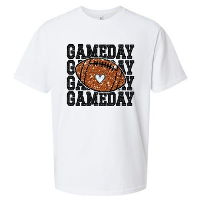 Game Day Football Bling Bling Football Lover Trendy Sueded Cloud Jersey T-Shirt