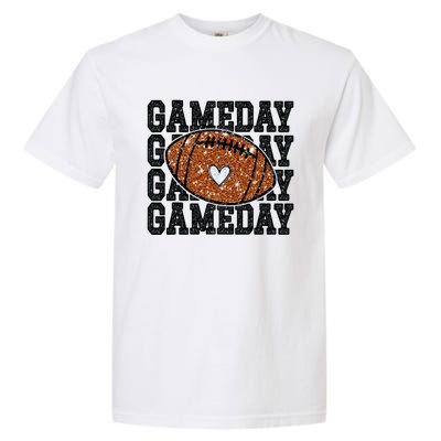 Game Day Football Bling Bling Football Lover Trendy Garment-Dyed Heavyweight T-Shirt