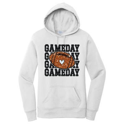 Game Day Football Bling Bling Football Lover Trendy Women's Pullover Hoodie