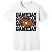 Game Day Football Bling Bling Football Lover Trendy Premium T-Shirt