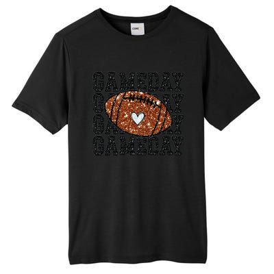 Game Day Football Bling Bling Football Lover Trendy Gift Tall Fusion ChromaSoft Performance T-Shirt