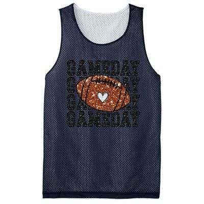 Game Day Football Bling Bling Football Lover Trendy Gift Mesh Reversible Basketball Jersey Tank