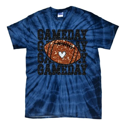 Game Day Football Bling Bling Football Lover Trendy Gift Tie-Dye T-Shirt