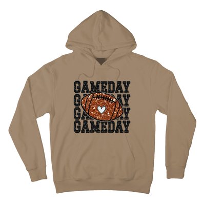 Game Day Football Bling Bling Football Lover Trendy Gift Hoodie