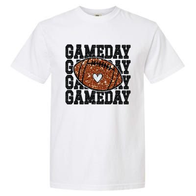 Game Day Football Bling Bling Football Lover Trendy Gift Garment-Dyed Heavyweight T-Shirt