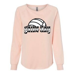 Game Day Funny Team Sports Volleyball Mom Dad Coach Womens California Wash Sweatshirt