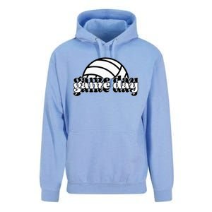 Game Day Funny Team Sports Volleyball Mom Dad Coach Unisex Surf Hoodie