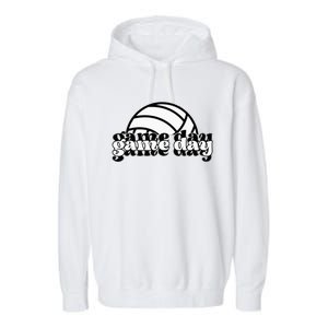 Game Day Funny Team Sports Volleyball Mom Dad Coach Garment-Dyed Fleece Hoodie