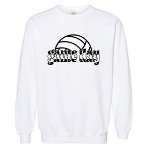 Game Day Funny Team Sports Volleyball Mom Dad Coach Garment-Dyed Sweatshirt