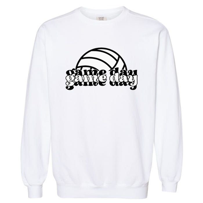 Game Day Funny Team Sports Volleyball Mom Dad Coach Garment-Dyed Sweatshirt