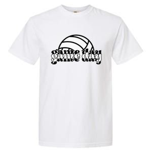 Game Day Funny Team Sports Volleyball Mom Dad Coach Garment-Dyed Heavyweight T-Shirt