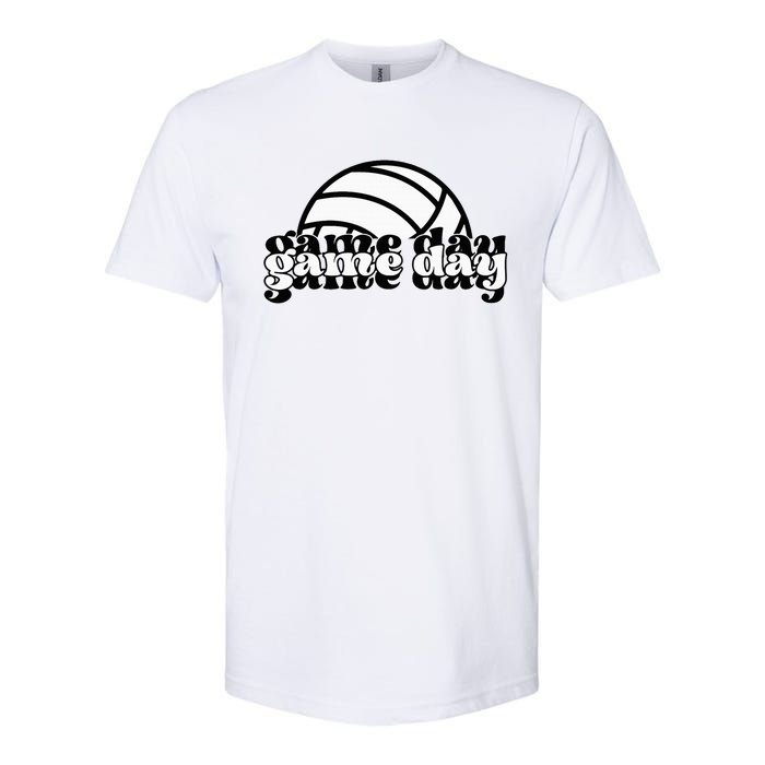 Game Day Funny Team Sports Volleyball Mom Dad Coach Softstyle CVC T-Shirt