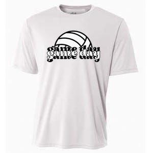 Game Day Funny Team Sports Volleyball Mom Dad Coach Cooling Performance Crew T-Shirt