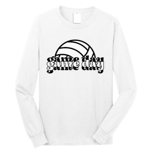 Game Day Funny Team Sports Volleyball Mom Dad Coach Long Sleeve Shirt