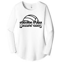 Game Day Funny Team Sports Volleyball Mom Dad Coach Women's Perfect Tri Tunic Long Sleeve Shirt