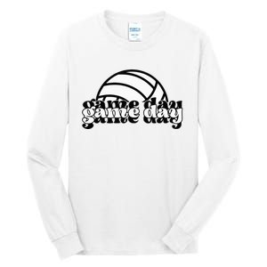 Game Day Funny Team Sports Volleyball Mom Dad Coach Tall Long Sleeve T-Shirt