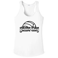 Game Day Funny Team Sports Volleyball Mom Dad Coach Ladies PosiCharge Competitor Racerback Tank