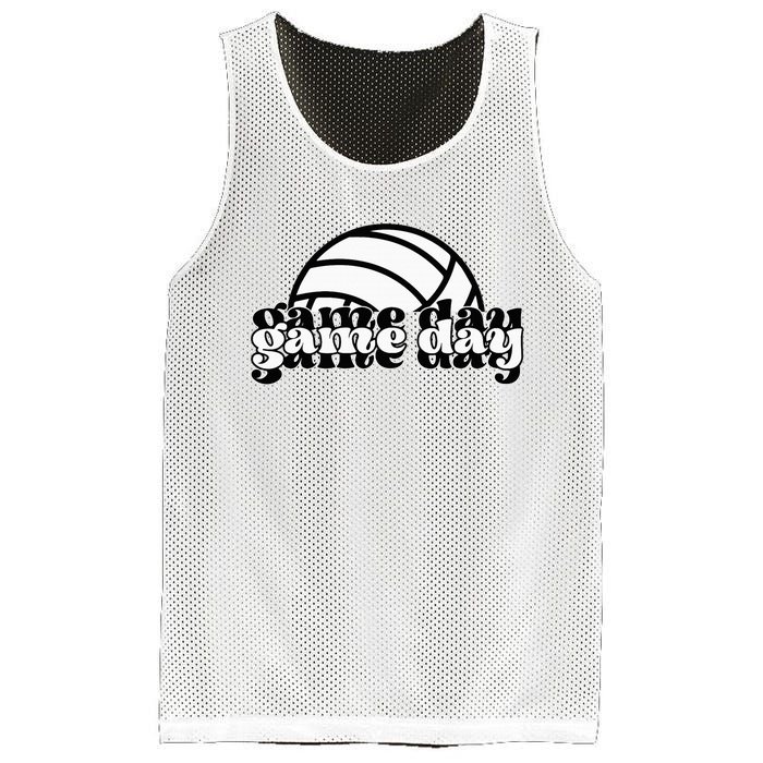 Game Day Funny Team Sports Volleyball Mom Dad Coach Mesh Reversible Basketball Jersey Tank