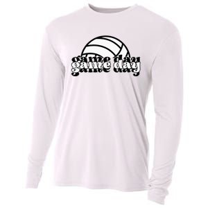 Game Day Funny Team Sports Volleyball Mom Dad Coach Cooling Performance Long Sleeve Crew