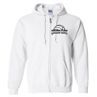 Game Day Funny Team Sports Volleyball Mom Dad Coach Full Zip Hoodie