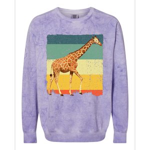 Giraffe Design For Giraffe Okapi Lover Colorblast Crewneck Sweatshirt