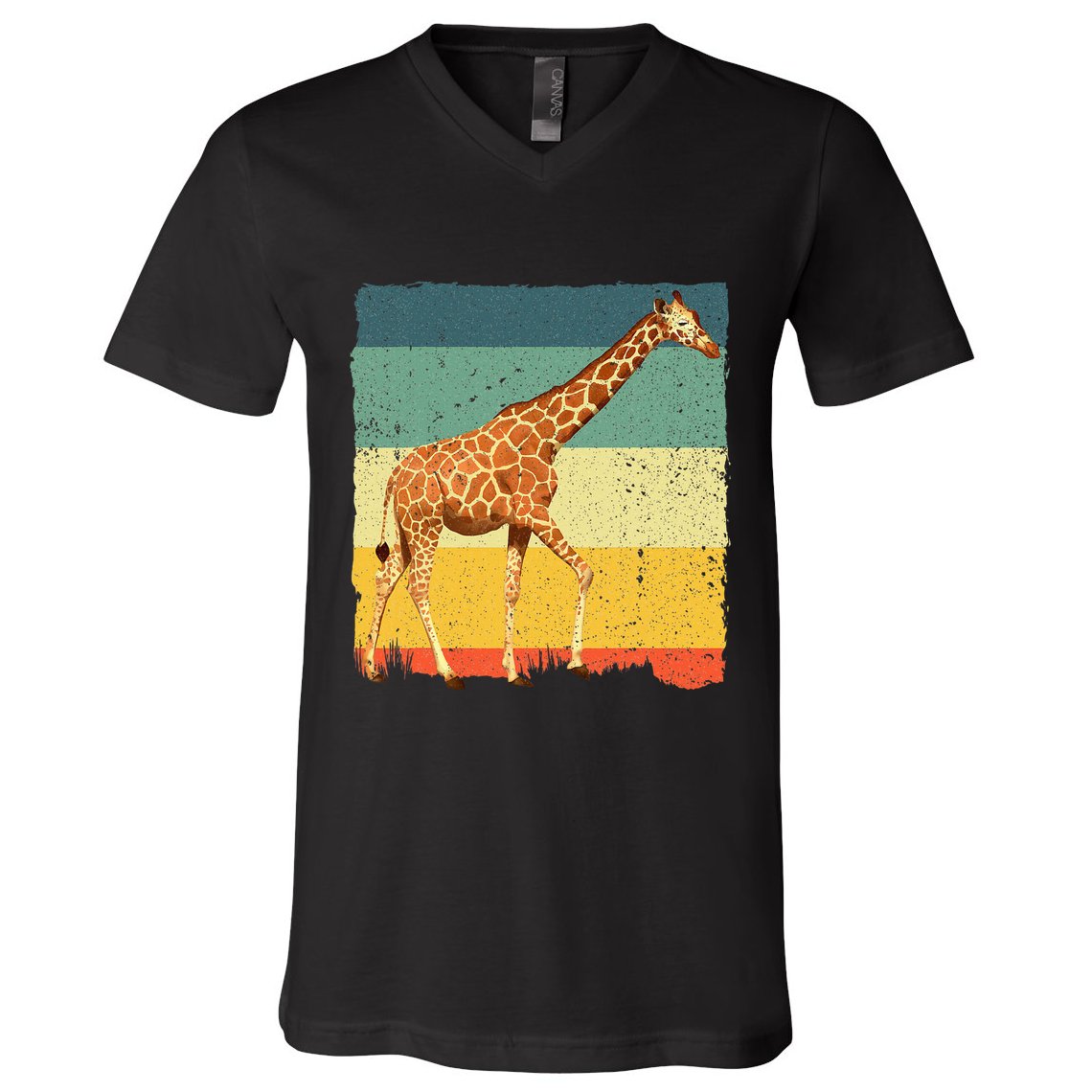 Giraffe Design For Giraffe Okapi Lover V-Neck T-Shirt