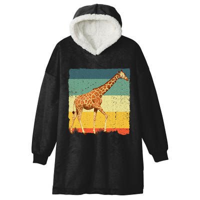 Giraffe Design For Giraffe Okapi Lover Hooded Wearable Blanket