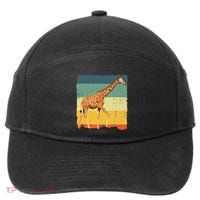 Giraffe Design For Giraffe Okapi Lover 7-Panel Snapback Hat